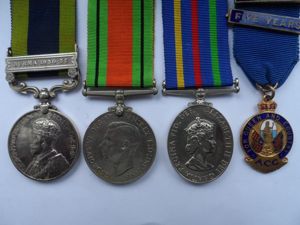 INDIAN GENERAL SERVICE MEDAL GROUP OF THREE TO BOURNE-OX AND …