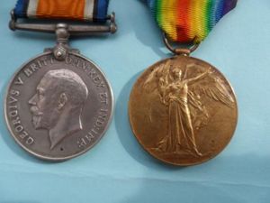 BRITISH WAR AND VICTORY MEDALS-ANDREWS-MIDDLESEX REGIMENT