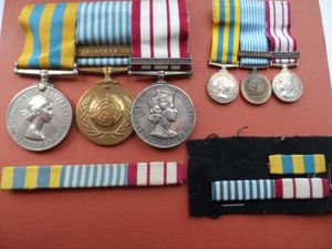 KOREA,NAVAL GENERAL SERVICE MEDAL GROUP OF THREE TO ANDREWS- ROYAL …