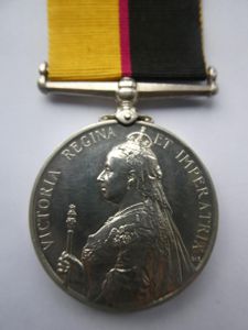 QUEEN SUDAN MEDAL TO HYNES-LANCASHIRE FUSILIERS