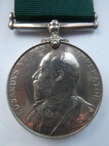 VOLUNTEER FORCE LONG SERVICE MEDAL TO DALE-2ND VOLUNTEER BTN NORFOLK …