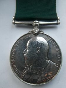 VOLUNTEER FORCE LONG SERVICE MEDAL TO BREEZE-1/VOLUNTEER BTN NORFOLK REGT
