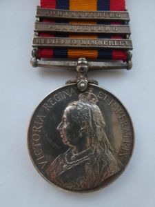 QUEENS SOUTH AFRICA MEDAL-TO RUDLING-NORFOLK REGIMENT