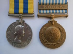 QUEENS KOREA/UNITED NATIONS KOREA PAIR TO HURLEY-ROYAL NORFOLK REGT