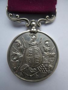 ARMY LONG SERVICE AND GOOD CONDUCT MEDAL(VICTORIA-SMALL LETTER REVERSE)-TO EDWARDS-NORFOLK …