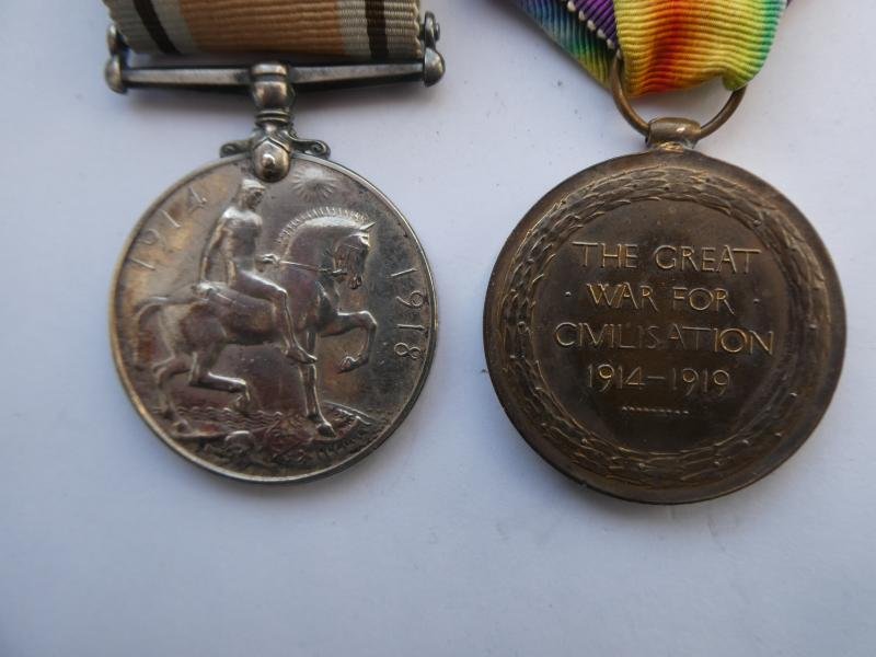 BRITISH WAR AND VICTORY MEDALS-TO BURGESS-ROYAL ARMY MEDICAL CORPS — image 2