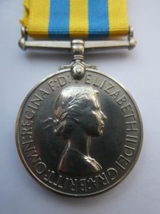 QUEENS KOREA MEDAL-TO BALCOMBE-ROYAL NORFOLK REGIMENT