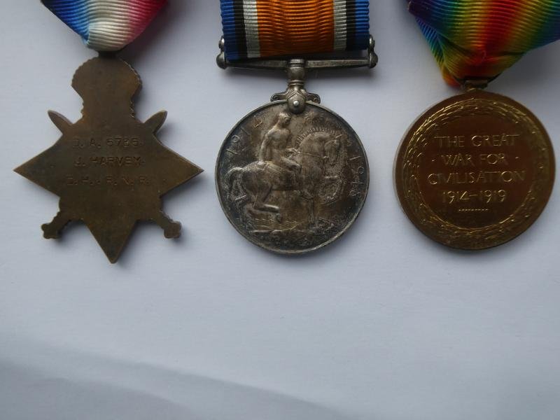 1914/15 STAR TRIO-TO HARVEY DECK HAND ROYAL NAVAL RESERVE — image 2