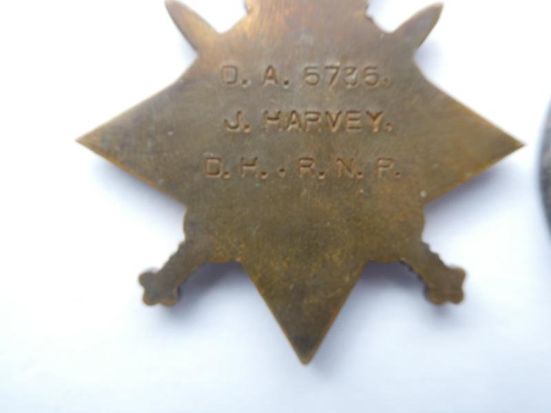 1914/15 STAR TRIO-TO HARVEY DECK HAND ROYAL NAVAL RESERVE — image 3