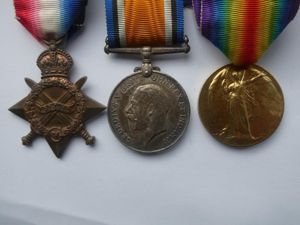 1914/15 STAR TRIO-TO HARVEY DECK HAND ROYAL NAVAL RESERVE