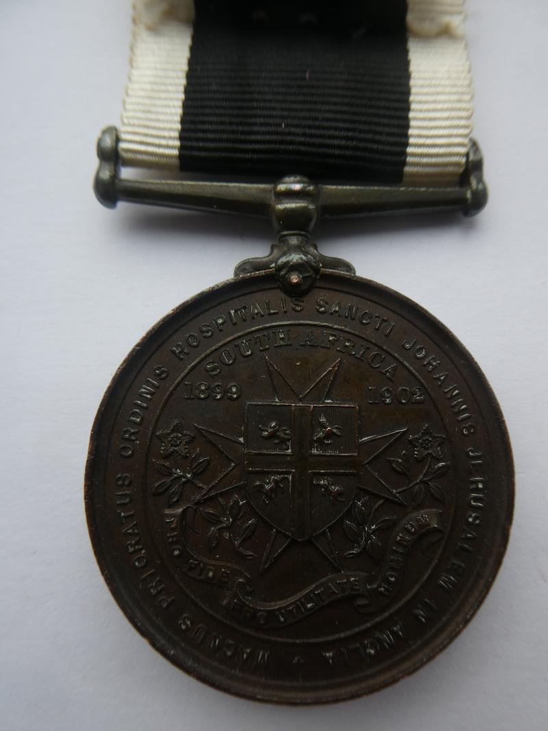 ST JOHN'S ABULANCE BRIGADE MEDAL FOR SOUTH AFRICA-TO RAMSEY-LEEDS CORPS — image 2