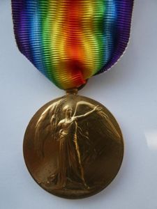 VICTORY MEDAL TO HENRY GEORGE CLARK 20TH TYNESIDE SCOTTISH-KILLED IN …