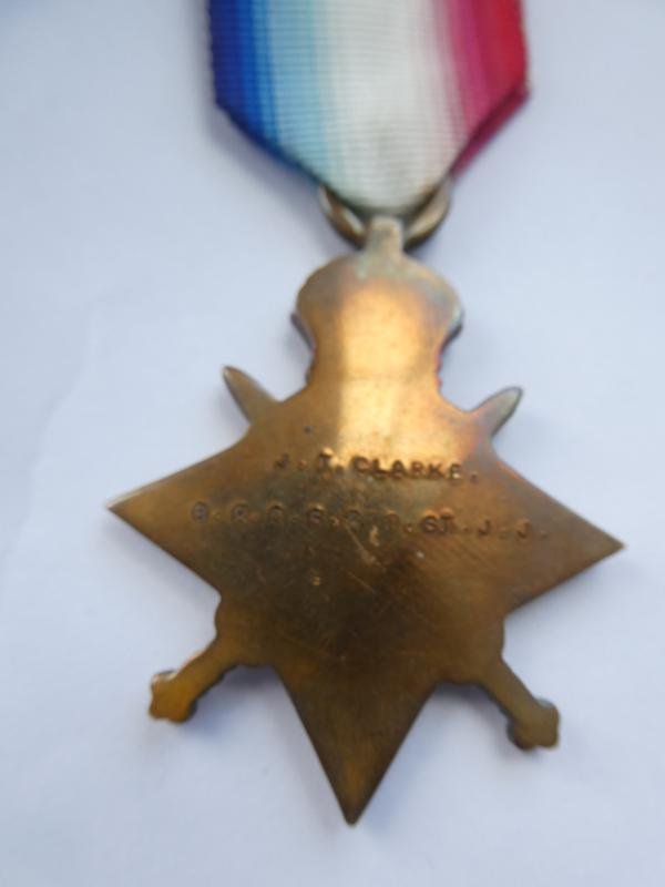 1914/15 STAR TO CLARKE-SERVED AS AN ORDERLY-BRITISH RED CROSS AND ORDER OF ST JOHN — image 2