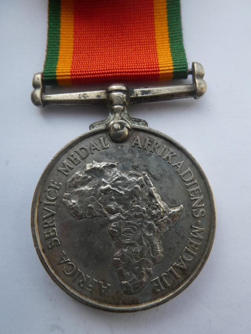 AFRICA SERVICE MEDAL-NAMED TO A MANAKA — image 2
