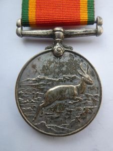 AFRICA SERVICE MEDAL-NAMED TO A MANAKA