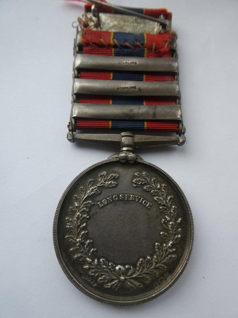 NATIONAL FIRE BRIGADES ASSOCIATION MEDAL WITH TWENTY YEARS CLASP AND THREE FIVE YEAR CLASPS-NAMED TO 3582 JOSEPH BROOKE — image 2