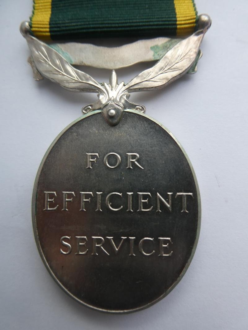 TERRITORIAL EFFICIENCY MEDAL (ELIZABETH II) NAMED TO: BEETLES-REME — image 2