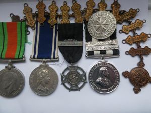 GROUP OF FOUR-AND BADGES- TO HORACE E HOLGATE RAILWAY POLICE-LONDON …