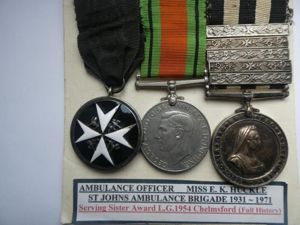 SERVING SISTER GROUP OF THREE TO AMBULANCE OFFICER MISS E …