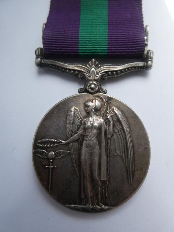 GENERAL SERVICE MEDAL-CLASP IRAQ TO G.H.SUTHERLAND- A CIVILIAN-ON THE ROLL FOR THE IRAQ RAILWAYS DEFENCE FORCE — image 2