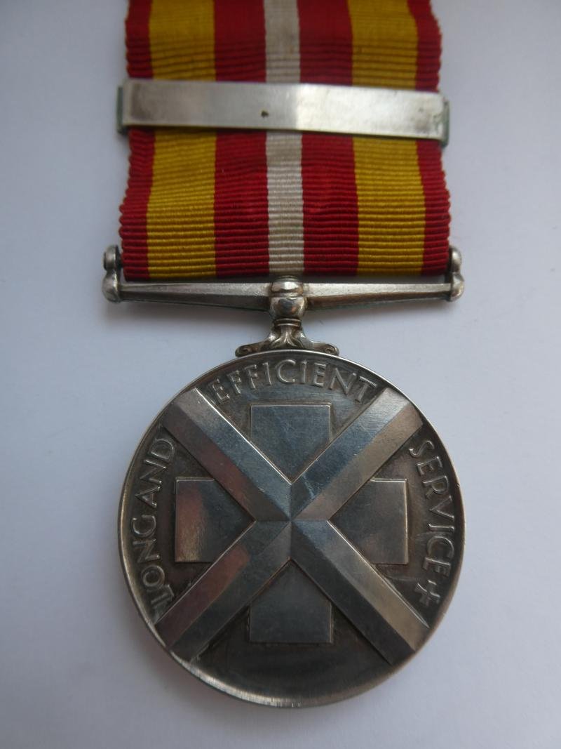 VOLUNTARY MEDAL SERVE MEDAL -TO J.DUNCAN — image 2