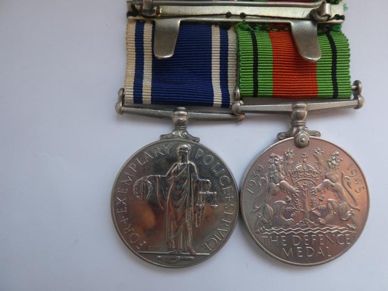 DEFENCE MEDAL AND POLICE EXEMPLARY SERVICE MEDAL TO CONSTABLE ARTHUR MITCHELL — image 2