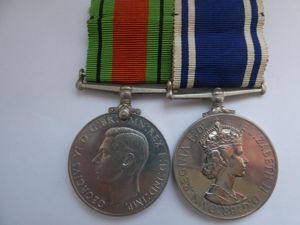 DEFENCE MEDAL AND POLICE EXEMPLARY SERVICE MEDAL TO CONSTABLE ARTHUR …