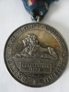 BRITISH GAS LIGHT COMPANY LIMITED 25 YEARS SERVICE MEDAL AWARDED …