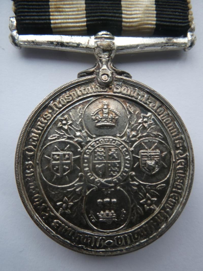 SERVICE MEDAL OF THE ORDER OF ST JOHN-NAMED TO DYSON-YORKS SJAB 1939 — image 2