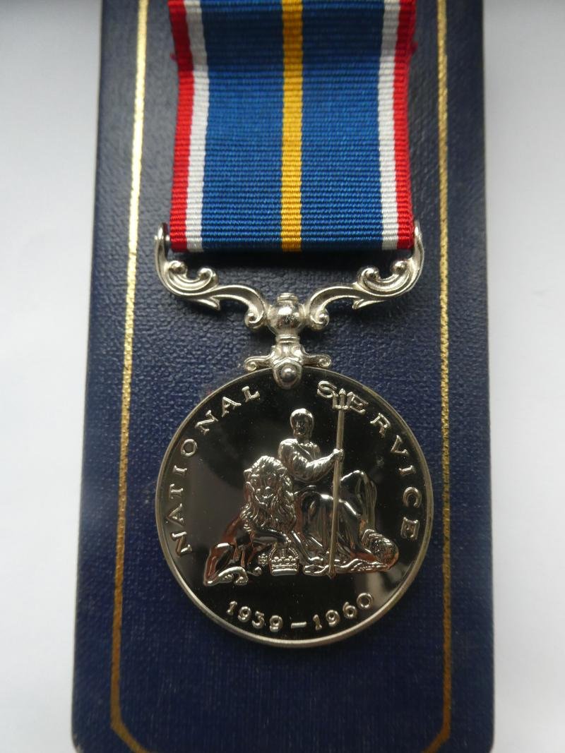 NATIONAL SERVICE MEDAL -NAMED TO BUTTERWORTH