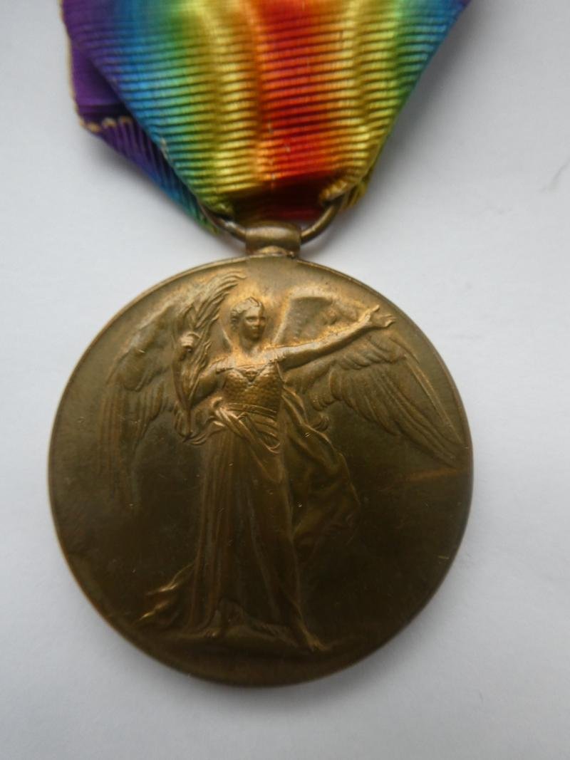 VICTORY MEDAL TO HUGHES ROYAL NAVAL RESERVE