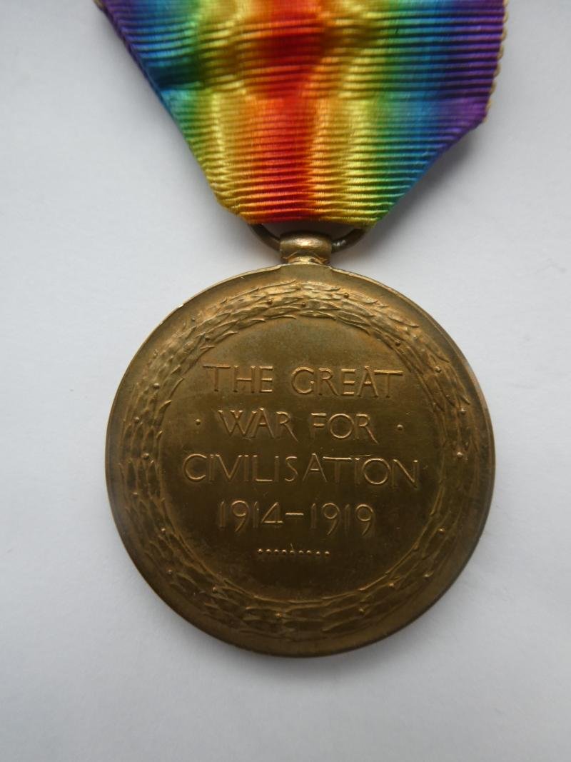VICTORY MEDAL TO HUGHES ROYAL NAVAL RESERVE — image 2