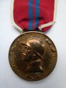 ITALY-MEDAL FOR THE UNIFICATION OF ITALY 1915-1918