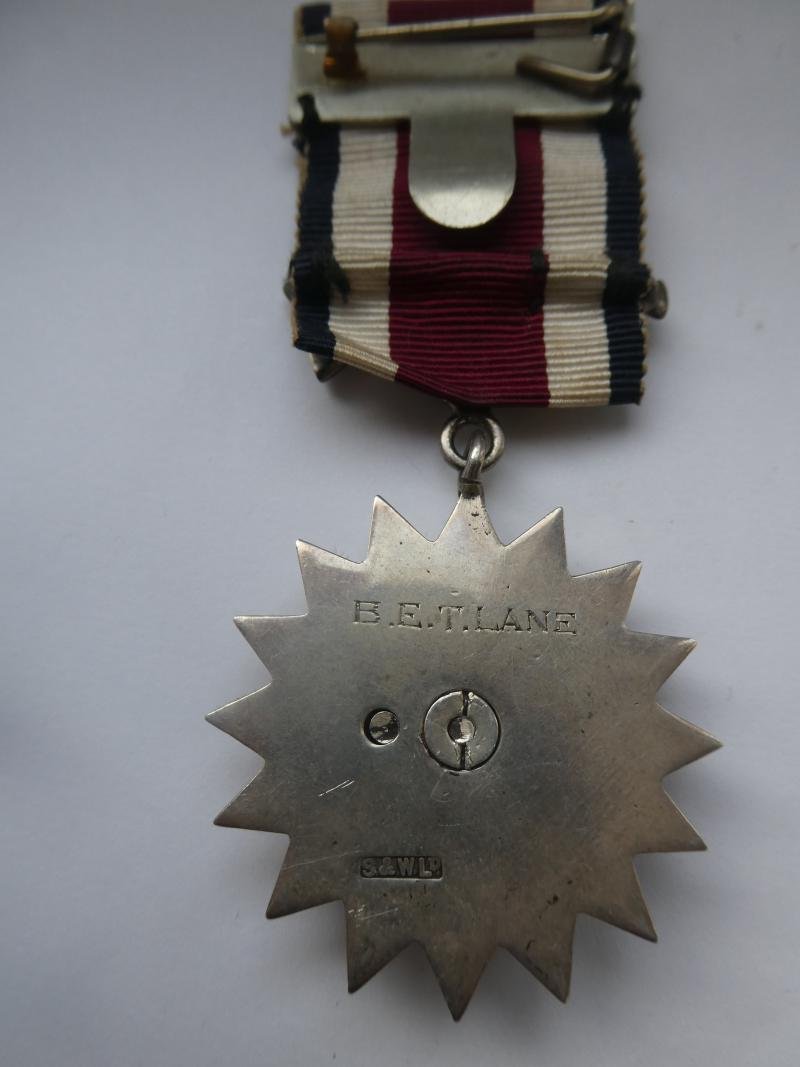 CORPS OF COMMISSIONAIRES SILVER MEDAL TO B.E.T.LANE — image 2