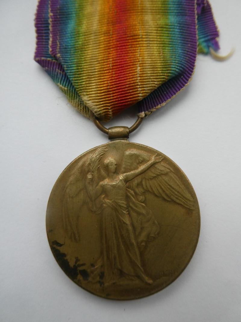 VICTORY MEDAL TO HILL NOTTS AND DERBY REGT-DIED OF WOUNDS WITH 10TH BTN ROYAL WARWICKSHIRE REGT 21ST NOVEMBER 1916