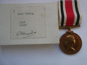SPECIAL CONSTABULARY MEDAL IN BOX OF ISSUE TO JACK GRANT …