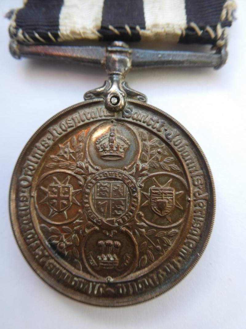 SERVICE MEDAL OF THE ORDER OF ST.JOHN-TO FISHER HUDDERSFIELD CENTRE NURSING DIVISION 1957 — image 2