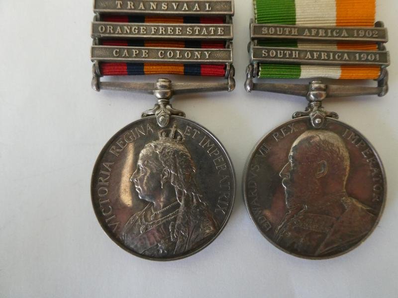 BOER WAR PAIR TO COLE-WILTSHIRE REGIMENT-TAKEN AS A PRISONER OF WAR ON 14/02/1900-AT RENSBURG