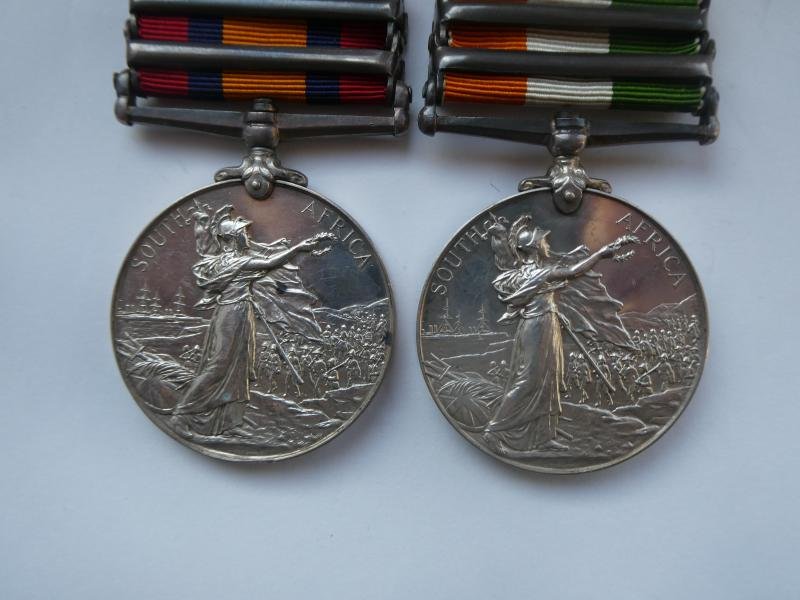 QUEENS SOUTH AFRICA MEDAL AND KINGS SOUTH AFRICA MEDAL-TO NELSON-NORFOLK REGT — image 2