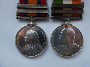 QUEENS SOUTH AFRICA MEDAL AND KINGS SOUTH AFRICA MEDAL-TO NELSON-NORFOLK …