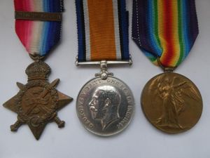 1914 STAR AND GENUINE CLASP TRIO TO BLYTH-NORFOLK REGT
