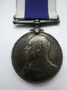 EDWARD VII ROYAL NAVY LONG SERVICE AND GOOD CONDUCT MEDAL …