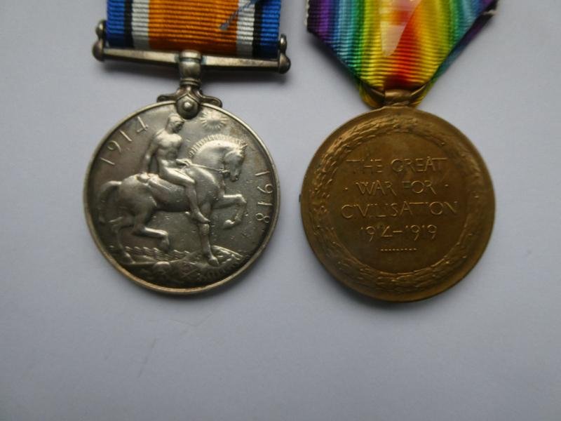BRITISH WAR AND VICTORY MEDALS-TO TURNER-A SHOEING SMITH-ROYAL ARTILLERY — image 2