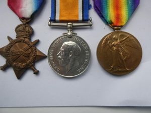 1914/15 STAR TRIO-TO EDWIN BERT IVES-7TH BTN NORFOLK REGIMENT-KILLED IN …