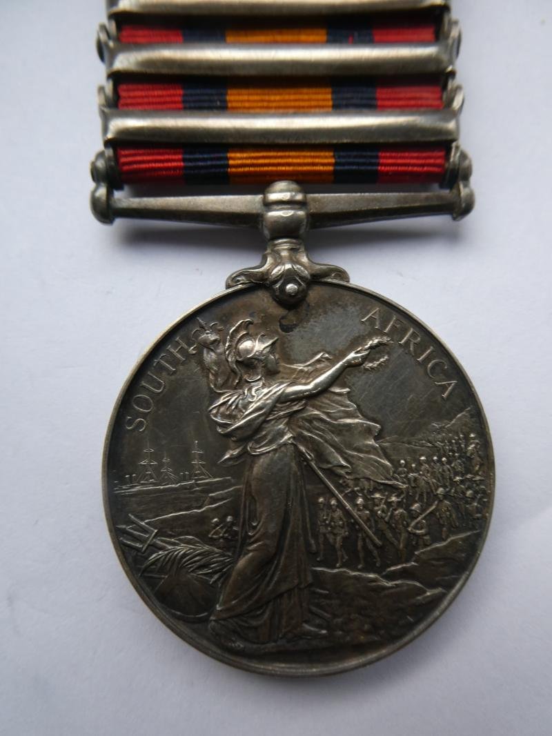 QUEENS SOUTH AFRICA MEDAL-TO PTE F.W.S. GELL -51ST COMPANY IMPERIAL YEOMANRY (PAGET'S HORSE)-DIED OF DESEASE AT LICHTENBURG, 1901 - — image 2