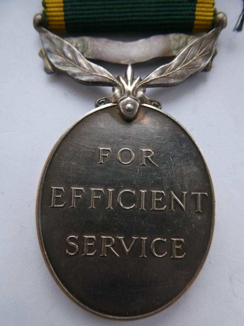TERRITORIAL EFFICIENCY MEDAL-ELIZABETH II -TO MIDDLETON- ROYAL NORFOLK REGT — image 2