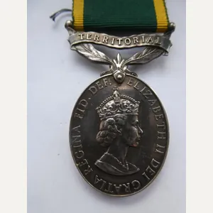 TERRITORIAL EFFICIENCY MEDAL-ELIZABETH II -TO MIDDLETON- ROYAL NORFOLK REGT