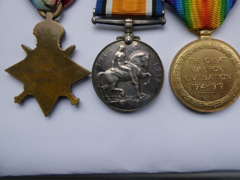 1914/15 STAR TRIO-TO NEAL NORFOLK REGT-KILLED IN ACTION 4TH SEPTEMBER 1916-ATTACK ON FALFONT FARM ON THE SOMME-FROM SHARRIGTON-HOLT-NORFOLK — image 2