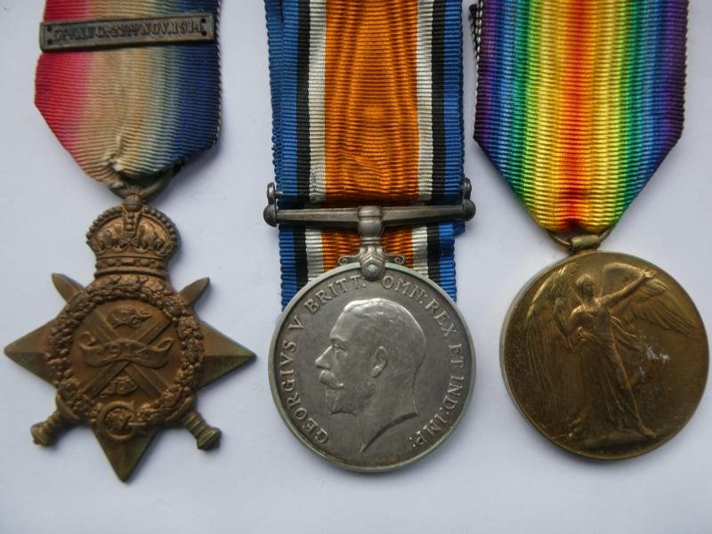 1914 STAR AND ORIGINAL AUG-NOV BAR TRIO-TO COLEMAN-1ST BATTALION NORFOLK REGT-DIED OF WOUNDS ON 1ST JULY 1915