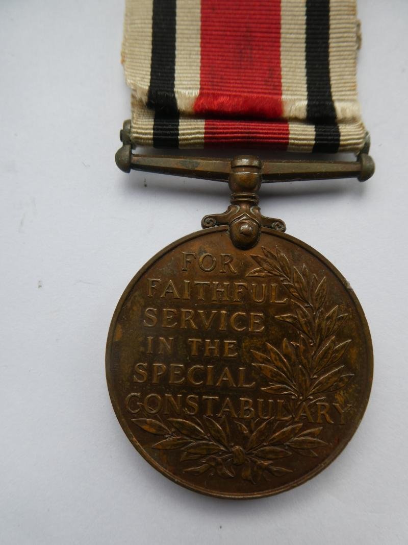 SPECIAL CONSTABULARY MEDAL-TO ARTHUR NAYLOR-WITH CLASP FOR LONG SERVICE 1932 — image 2